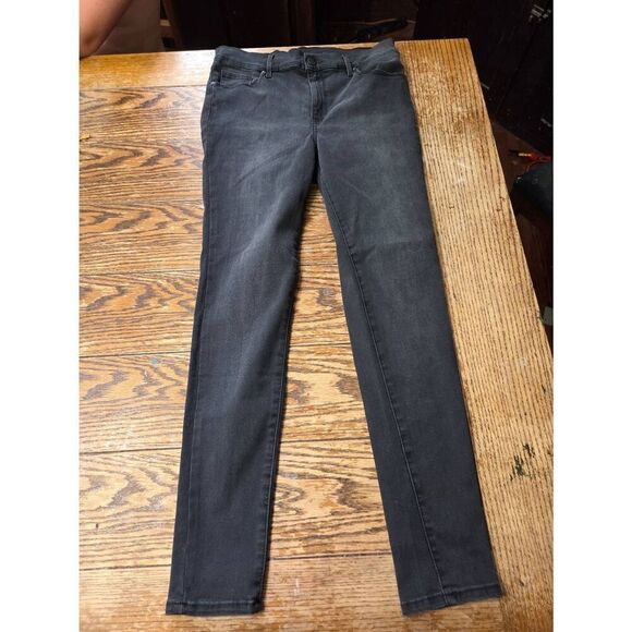 Mott and Bow High  RISE SKINNY ORCHARD JEANS In Dark Grey  Sz 29x28 - Picture 2 of 6